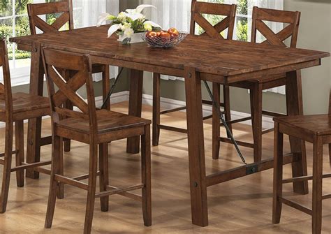 Budget Rustic Counter Height Dining Table Sets